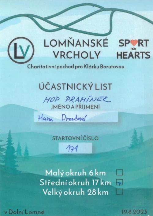 Účastnický list